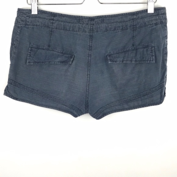 FREE PEOPLE • Linen Blend Drawstring Shorts • 6 - Picture 4 of 6